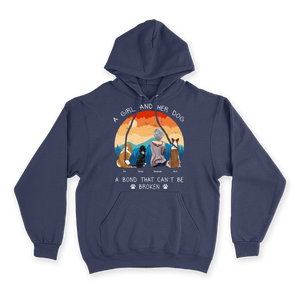 A Girl and Her Dog - Custom Hoodie