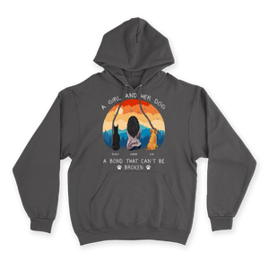 A Girl and Her Dog - Custom Hoodie