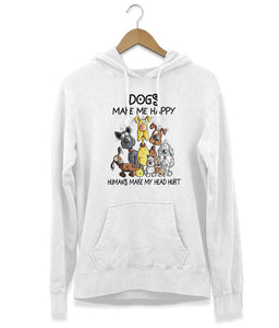 Dogs Make Me Happy Hoodie (Unisex)