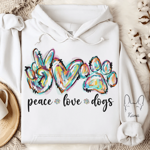 Peace, Love & Dogs - Custom Hoodie