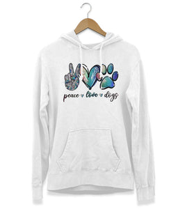 Peace, Love & Dogs Hoodie (Unisex)